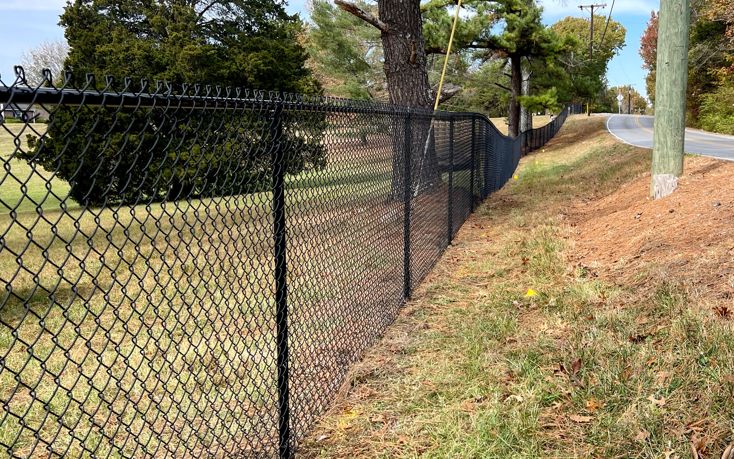 Vinyl Chain Link Fence Example